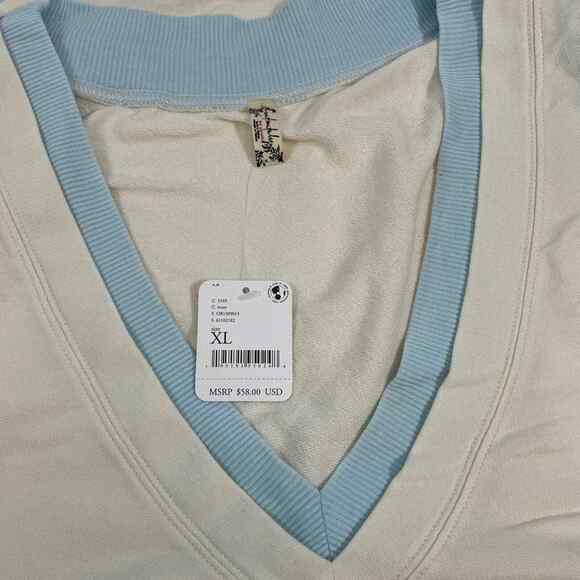 Free People XL Bodysuit Intimately Cozy Girl Ivory Cream Color NEW - Picture 3 of 8